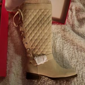 NOT FOR SALE Reposhing Cream colored boots that were NWB when I purchased.